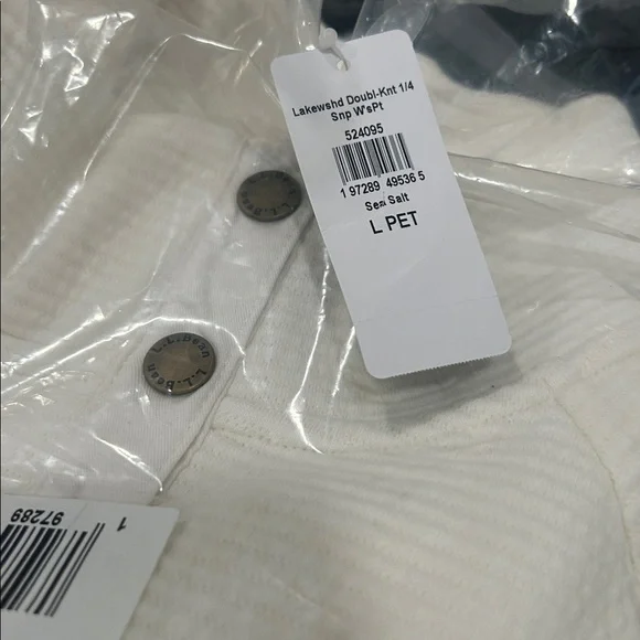 L.L.Bean Women's Lakewashed Double-Knit Quarter-Snap - Picture 3 of 3